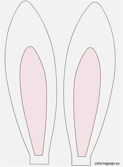 printable easter bunny hat template
