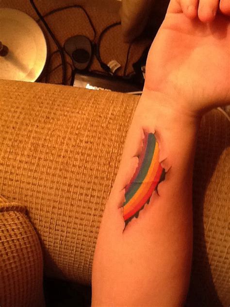 new rainbow tattoo finally got it tattoo ideas pinterest rainbow tattoos rainbows and
