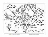 Coloring Dinosaur Sheets Colouring Riding Pirate Education Ride Takes Matey Pirates sketch template