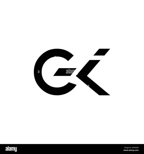 initial gk letter linked logo gk letter type logo design vector template abstract letter gk