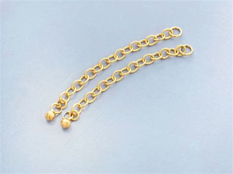 sterling silver gold vermeil style extension chains etsy
