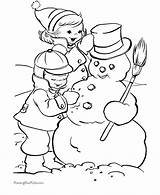 Coloring Snowman Printable Pages Making Popular sketch template