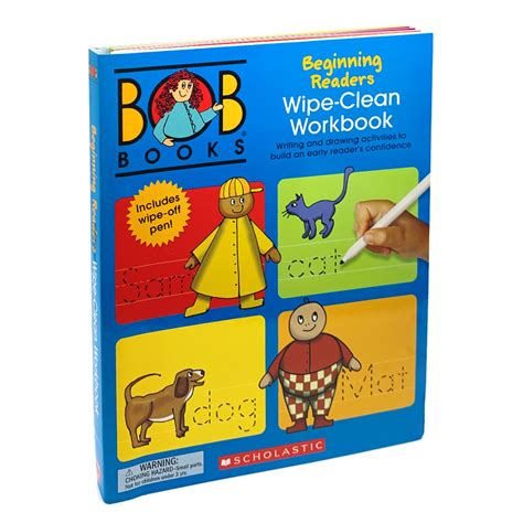 beginning readers wipe clean workbook bob books