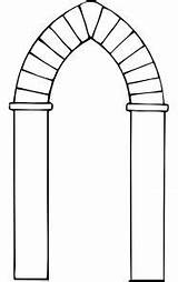 Arches Gateway Arco Arcg Gate Acuto Grafis Lengkungan Berbentuk Sesto مدخل Clker I2clipart Roman Arched Onlinelabels sketch template
