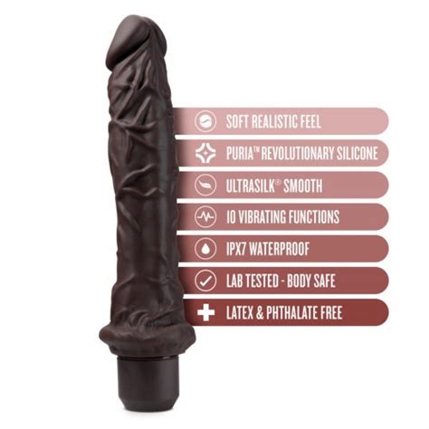 dr skin 9 dr richard vibrating dildo brown sex toys and adult
