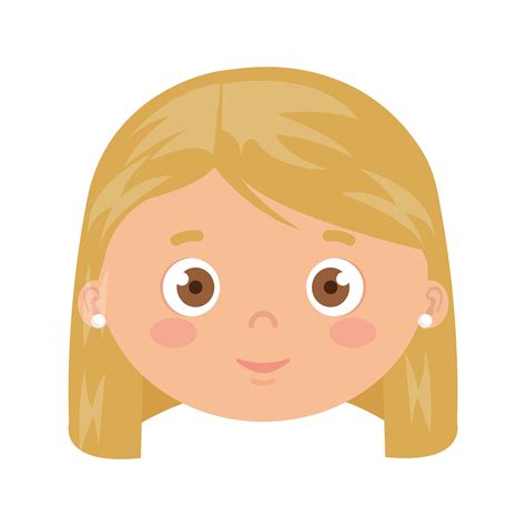 head  girl smiling  white background  vector art  vecteezy