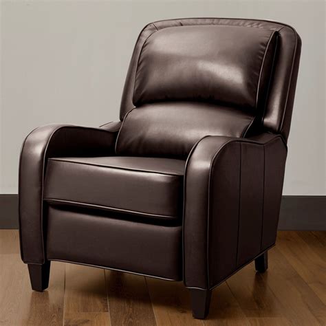 choose   modern small leather recliners brown leather