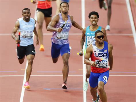 Mens 4x400m Relay Results Splits Usa Jamaica India Into The Final