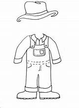 Farmer Helpers Overalls Helper sketch template
