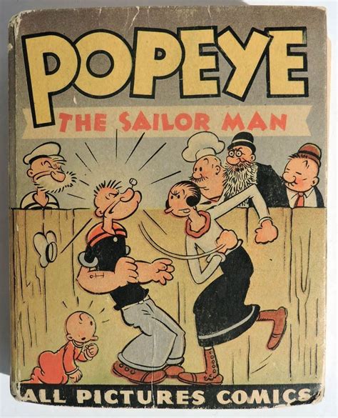 S552 Vintage Popeye The Sailor Man Hardcover Better Little Book 1947