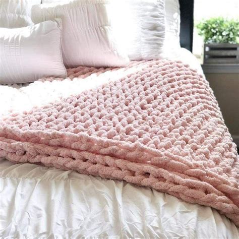 Luxury Chunky Knit Throw Blanket Super Soft Warm Cozy Chenille Bulky