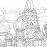 Coloring Landmarks Pages Book Visit Cathedral sketch template