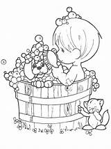 Precious Moments Coloring Pages Christmas Getcolorings Printable Color sketch template