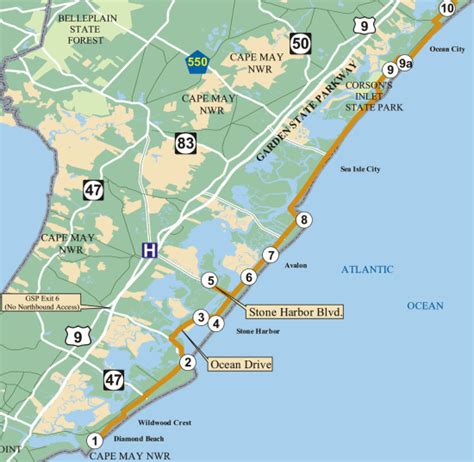 map   jersey shore maps location catalog