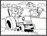 Tractor Coloring Pages Printable John Deere Preschool Print Colouring Color Case Clipart Farm Cliparts Getcolorings Super Cool Library Popular Pdf sketch template