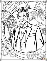 Doctor Coloring Who Pages Tv Eleventh Printables Printable Shows Tardis Weeping Show Smith Drawing Wobbly Adult Matt Adults Timey Wibbly sketch template