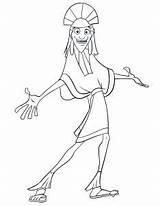 Kuzco Coloring Pages Getdrawings Draw sketch template