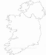 Ireland Map Outline Drawing Political Blank Counties Paintingvalley sketch template