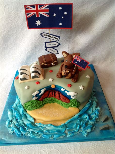 aussie cake australia cake bon voyage cake aussie food
