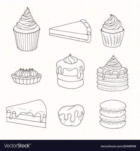birthday cake illustration dessert illustration pie drawing food