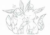 Leafeon Coloring Pages Pokemon Getdrawings Color Getcolorings Printable sketch template