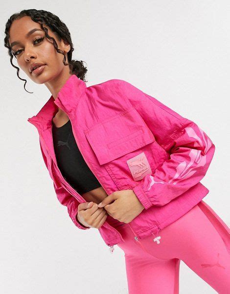 Puma Evide Track Jacket In Bright Pink Fashion Fashion