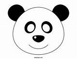 Panda Mask Template Templates Printable Masks Bear Pdf Coloring Face Animal Maskspot Pandas Pages Choose Board sketch template