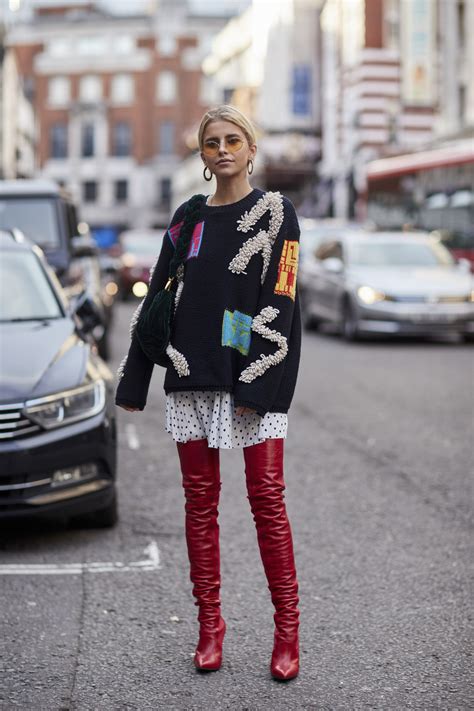 london fashion week street style spring  day  cont  impression