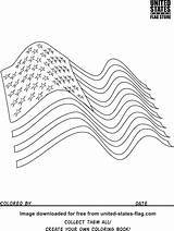 Flag American Coloring Printable Color Getcolorings sketch template
