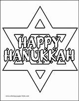 Coloring Hanukkah Pages Holiday Kids Color Printable Sheets Season Sheet sketch template