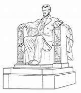 Monument Washington Coloring Getcolorings sketch template