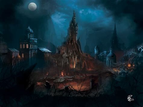 aliapulchraes demon castle art dark places