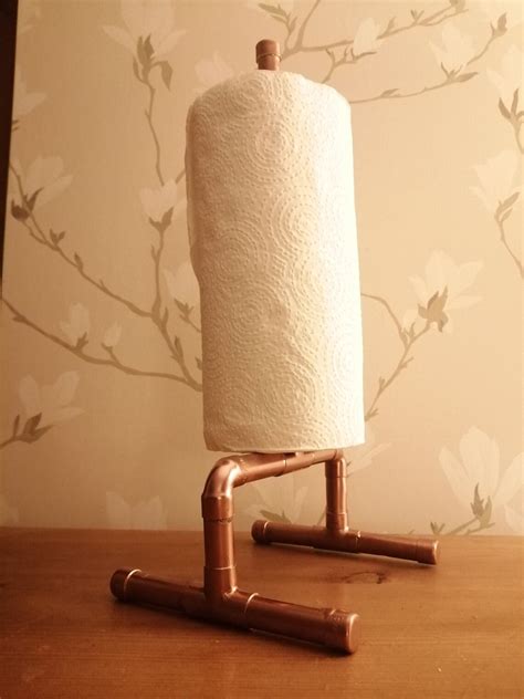 kitchen roll loo roll holder   copper etsy