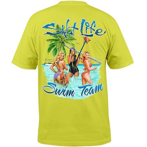 Salt Life Swim Team Pocket Tee Team T Shirts Pocket Tee Shirts Swim