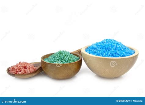spa salt stock image image  bath cosmetics herb