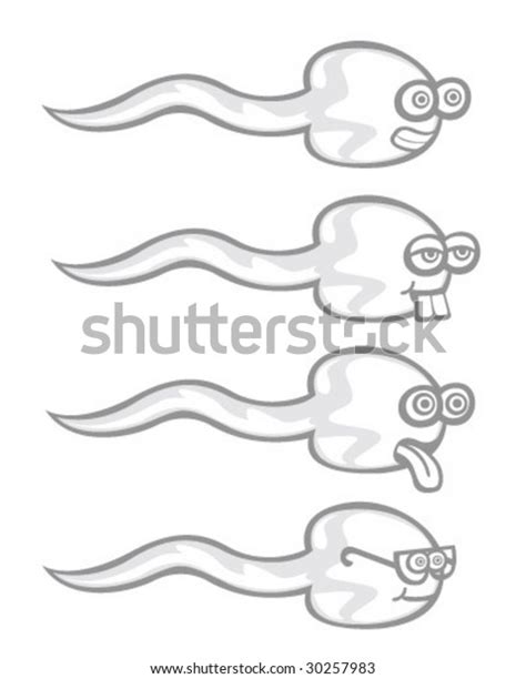 Cartoon Sperm Vector Illustration Stock Vector Royalty Free 30257983