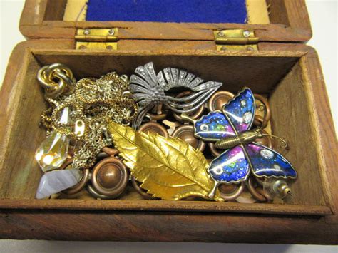 houten sieraden doos vol sieraden catawiki