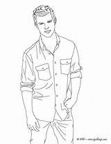 Coloring Pages Taylor Lautner Actor Twilight Color Hellokids Sheets Print People Printable Kids Jacob Popular sketch template