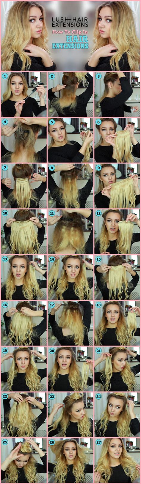 How To Apply Clip In Hair Extensions