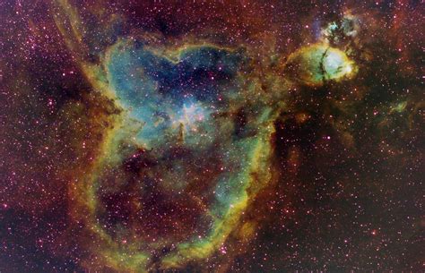 emission nebula ic  heart nebula spacevolve