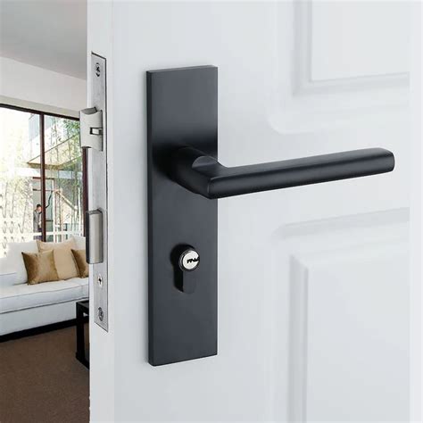 hot aluminum home door handle  interior doors black kitchen door handleshigh quality