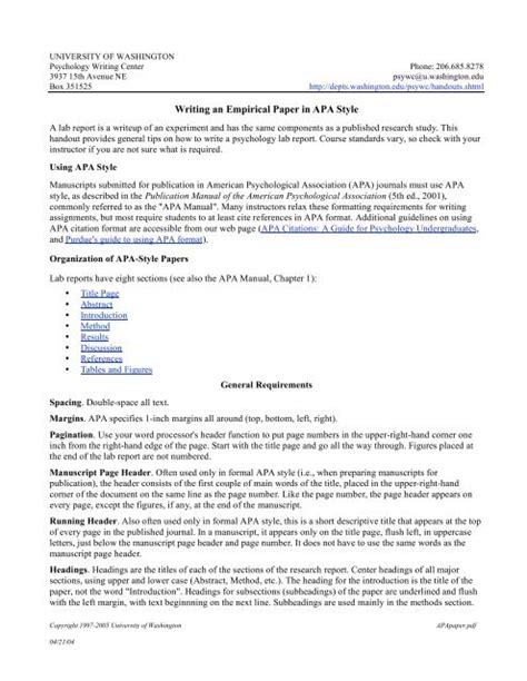 writing  empirical paper   style