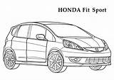 Honda Coloring Pages Colouring Fit Color Cars Car Printable Odyssey Audi Boys Kids Colorful 724px 12kb 1024 Drawings sketch template