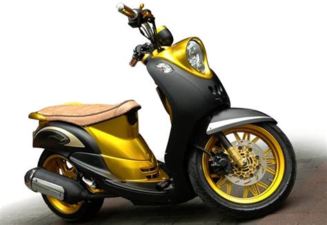 Modifikasi Yamaha Mio Fino Retro Low Rider Foto Gambar Modifikasi Motor