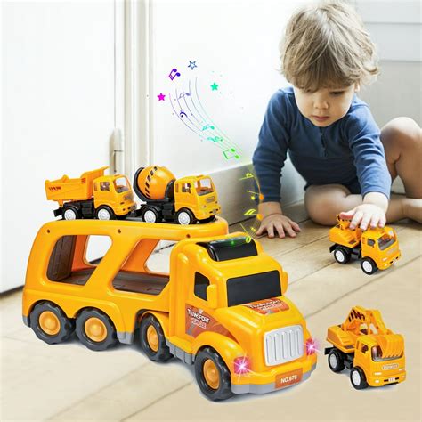 construction truck toys   years  toddlers child kids boys cars toys set play vehicles