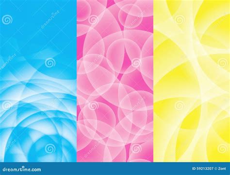 abstract background blue pink yellow stock illustration image