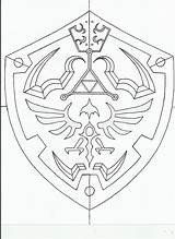Hylian Triforce Wappen Waffen Escudo Sword Tattoos Diy Orig11 Xiphos Cheryl Brewer sketch template