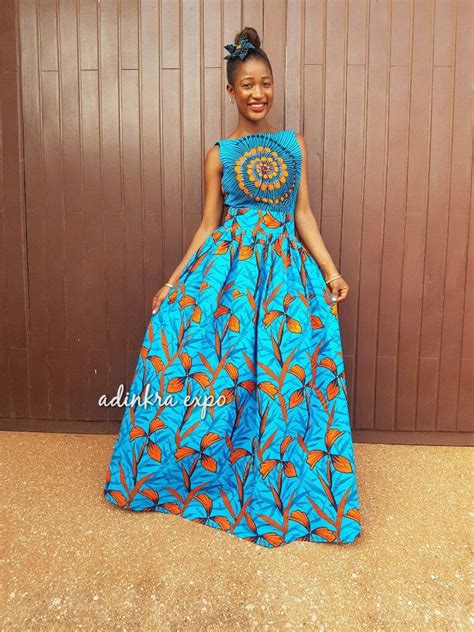 ayo african maxi dress ankara dress ankara gown by adinkraexpo on