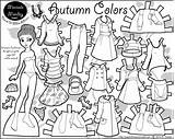 Paper Coloring Pages Doll Printable Autumn Clothes Print Girl Marisole Color American Fall Monday Colors Dolls Paperthinpersonas Sheets Clothing Click sketch template