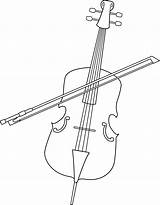 Cello Violin Fiddle Trombone Lineart Clipground Pngwing Sweetclipart sketch template